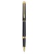 WATERMAN Hemisphere Stylo roller, noir brillant, recharge noire pointe fine, Coffret cadeau