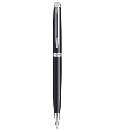 WATERMAN Hemisphere Stylo bille, noir brillant, recharge bleue pointe moyenne, Coffret cadeau