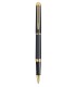 WATERMAN Hemisphere Rollerball, Matte Black barrel, Gold trims, fine Point, Black ink Refill - Gift boxed