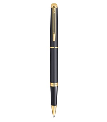 WATERMAN Hemisphere Stylo roller, noir mat, recharge noire pointe fine, Coffret cadeau