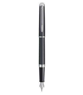 WATERMAN Hemisphere stylo plume, noir mat, plume moyenne, attributs palladium, Coffret cadeau