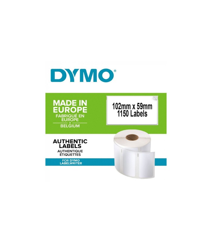 DYMO LabelWriter Boite de 2 rouleaux de 575 étiquettes 4XL large d'expédition pour "LabelWriter 4XL", 102mm x 59mm