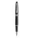 WATERMAN Expert Stylo plume,laque noire, plume moyenne, cartouche encre bleue, Coffret cadeau