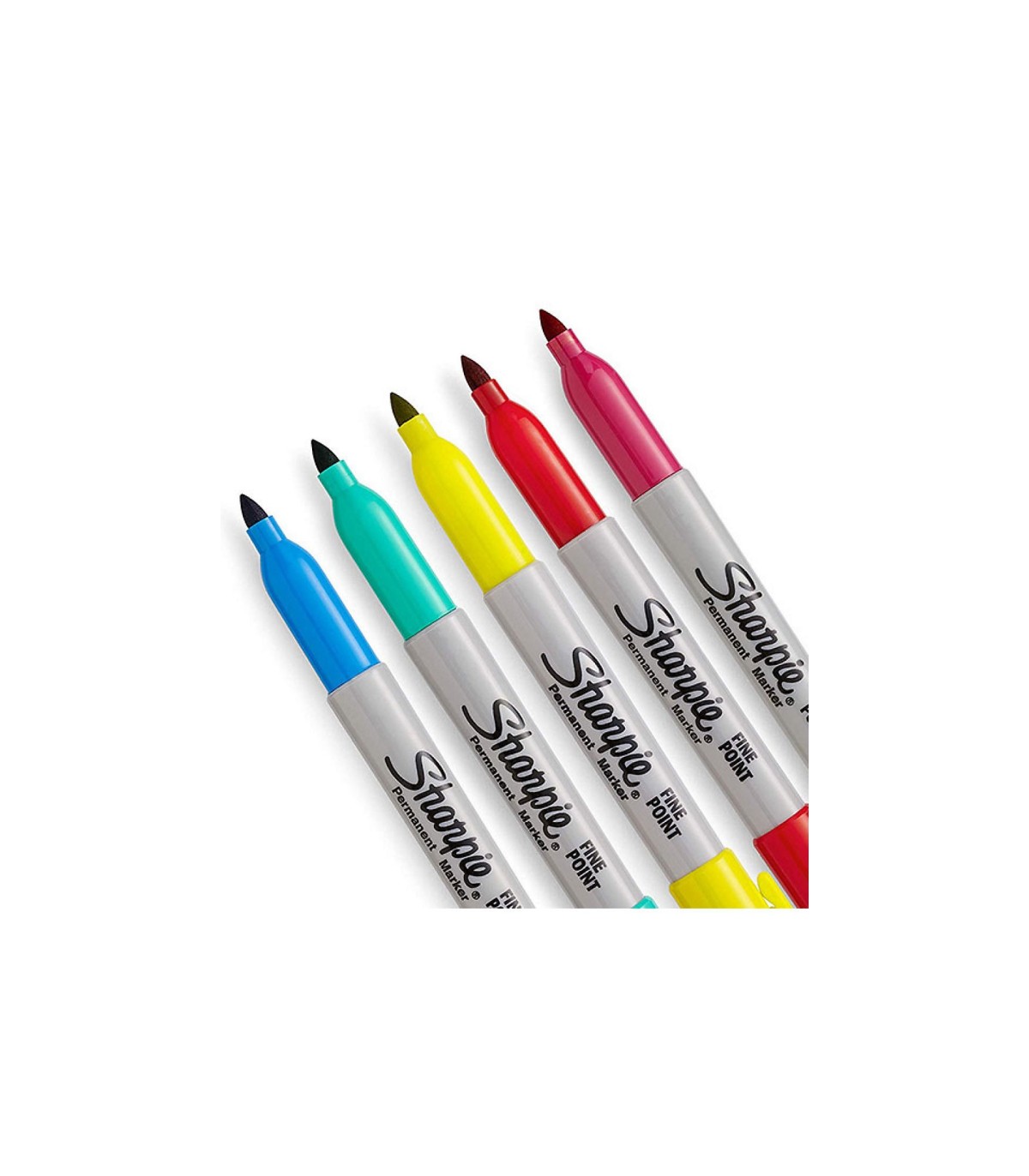 Sharpie Permanent Markers, Fine Point 0.9mm, Assorted Colours, 12 Count,  blister pack