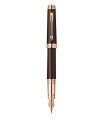 Parker Premier Classique Stylo Plume Pointe Moyenne Attributs Or 18 Carats Rose