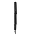 Parker Premier stylo plume, Black Edition, attributs ruthénium, plume moyenne 18K, en écrin