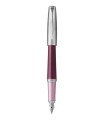 Parker Urban Premium stylo plume, violet foncé, attributs chromés, plume fine, en écrin