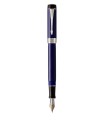 Parker Duofold Centennial stylo plume, bleu, attributs chromés, plume fine 18K, en écrin