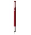 Parker Vector stylo plume, rouge, attributs chromés, plume fine, en écrin