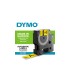 DYMO Rhino - Vinyl-Etiketten, 19mm x 5.5m, Schwarz auf Gelb