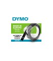 DYMO LetraTag - 3D selbsklebende PrägeEtiketten, 9mm x 3m, Weiß auf Schwarz