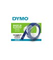 DYMO LetraTag - Embossing Self-Adhesive Tape, 9mm x 3m, White on Blue