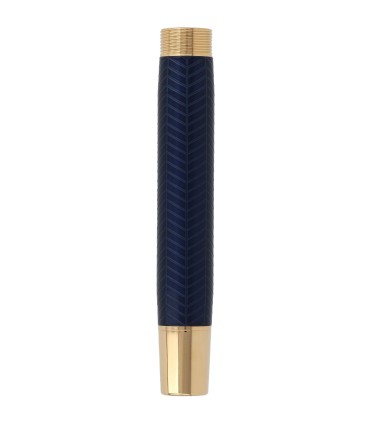 Barrel for PARKER Duofold Centennial, Prestige Blue Chevron, Fountain pen, Gold Trims