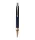 Corps pour Stylo Bille PARKER Duofold Prestige, Chevron Bleu, Attributs plaqués or