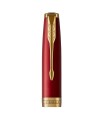 Cap for PARKER Sonnet, Red lacquer, Fountain pen & Roller ball, Gold trims.