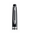 Cap for WATERMAN Expert, Black, Ballpoint pen, Chrome trims.