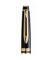 Cap for WATERMAN Expert, Black, Ballpoint pen, Gold trims.