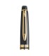 Cap for WATERMAN Expert, Black, Fountain pen & Rollerball, Gold trims.