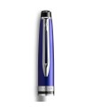 Cap for WATERMAN Expert, Blue, Ballpoint pen, Chrome trims.