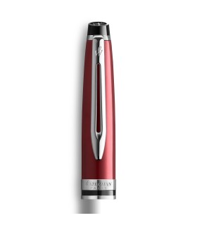 Cap for WATERMAN Expert, Dark Red, Ballpoint pen, Chrome trims.