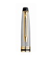 Cap for WATERMAN Expert, Stainless Steel, Fountain pen & Rollerball, Gold trims.