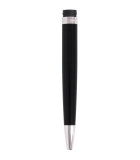 Barrel for WATERMAN Hémisphère, Black, Ballpoint pen, Chrome trims. 