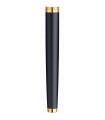 Barrel for WATERMAN Hémisphère, Matt Black, Fountain pen, Gold trims.