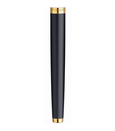 Barrel for WATERMAN Hémisphère, Matt Black, Rollerball, Gold trims.