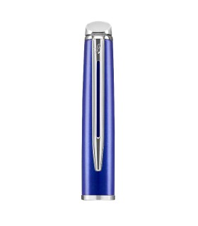 Cap for WATERMAN Hémisphère, Bright Blue, Fountain pen & Rollerball, Chrome trims.