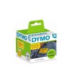 DYMO LabelWriter Boite de 1 rouleau de 220 étiquettes adhésives Jaunes, Badge/Expédition, 54mm x 101mm.