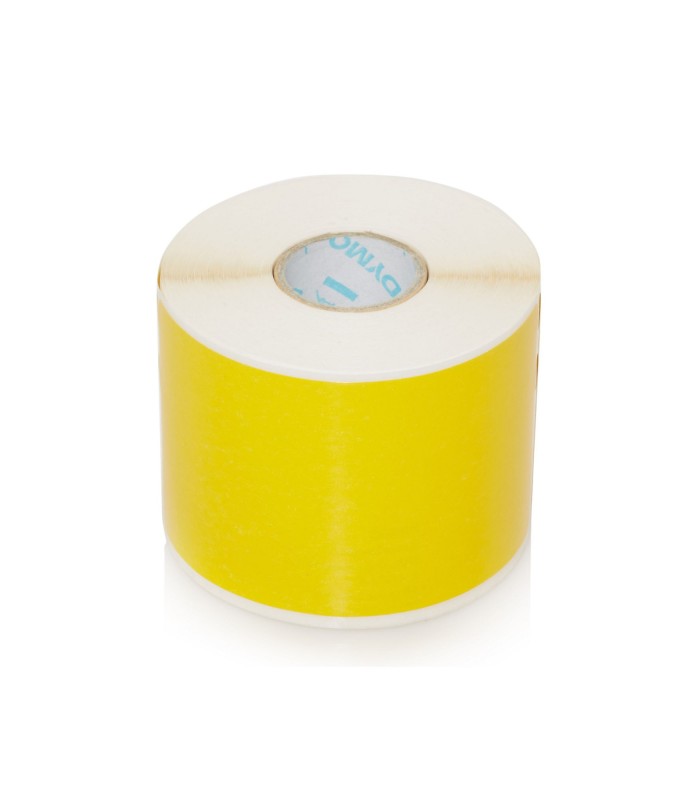 DYMO LabelWriter Boite de 1 rouleau de 220 étiquettes adhésives Jaunes, Badge/Expédition, 54mm x 101mm.