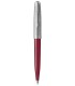 PARKER 51, Ballpoint Pen, Burgundy Resin barrel + Stainless steel cap, Palladium trims, black ink refill medium point, Gift Boxe