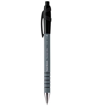 Paper Mate Flexgrip Ultra - 1 Stylo bille rétractable - Noir - Pointe 1.0mm