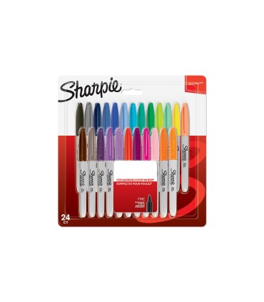 SHARPIE 24 Permanentmarker - gemischte Farben - feine Spitze