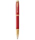 PARKER IM PREMIUM Roller ball pen - Red - Gold trims- Black refill - Fine point - Giftbox