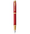 PARKER IM PREMIUM Fountain pen - Red - Gold trims - Fine nib - Giftbox