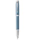 PARKER IM PREMIUM Stylo plume, Bleu gris, Plume fine, encre bleue, Coffret cadeau