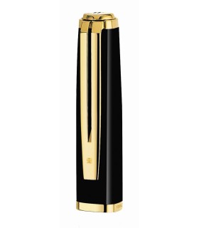 Cap for WATERMAN Exception Slim, Fountain pen, Black, Gold trims. 