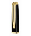 Cap for WATERMAN Exception Slim, rollerball pen, Black, Gold trims.