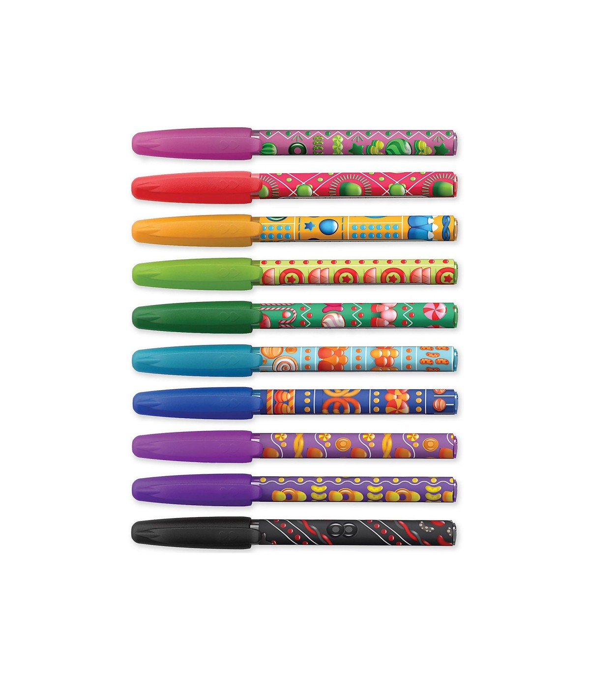 Paper Mate inkjoy 100 Mini Candy Pop - 10 Stylos bille avec capuchon -  Assortiment de couleurs - Pointe moyenne 1.0mm - sous bli