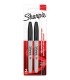 SHARPIE - 2 marqueurs permanents - Noir - Pointe Fine - sous blister