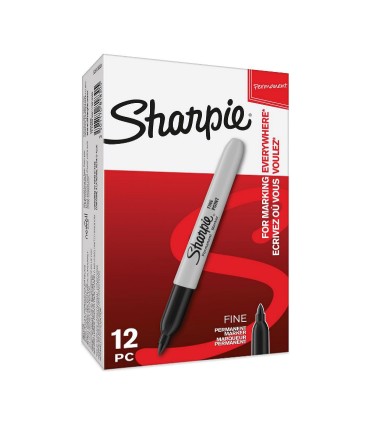 SHARPIE -1 marqueur permanent - Noir - Pointe Fine 