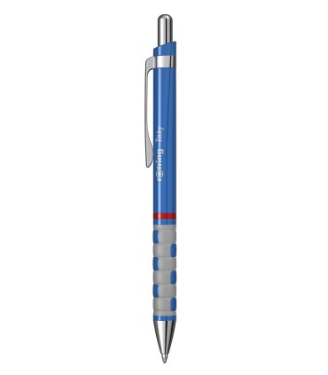 rOtring Tikky Stylo bille léger avec grip en caoutchouc, corps bleu