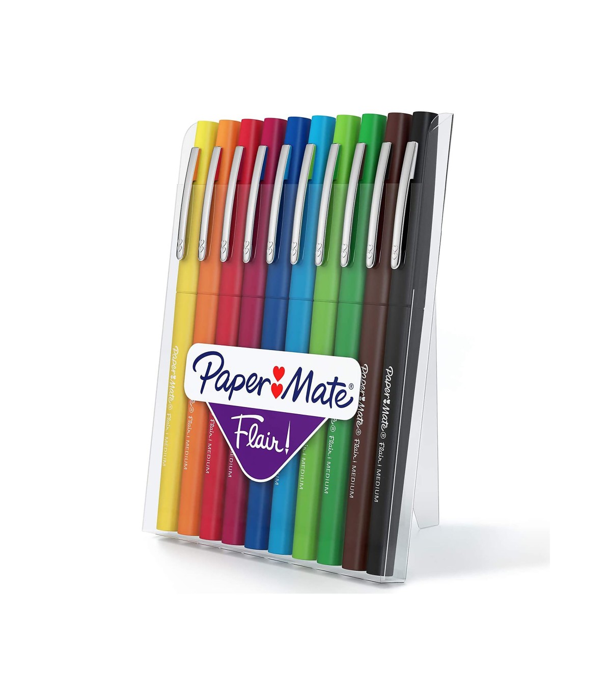  Paper Mate Flair Felt Tip Pen - Medium Point - Tropical  Vacation - 6 Color Set - Limited Edition