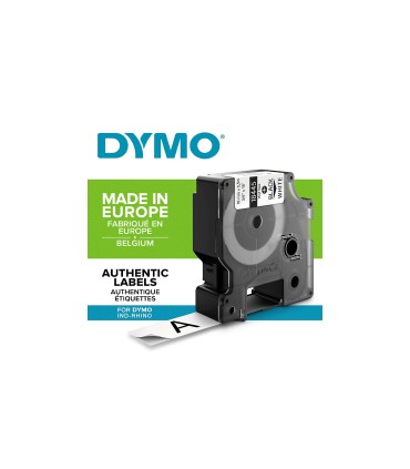 DYMO Rhino - Vinyl-Etiketten, 19mm x 5.5m, Schwarz auf Weiß