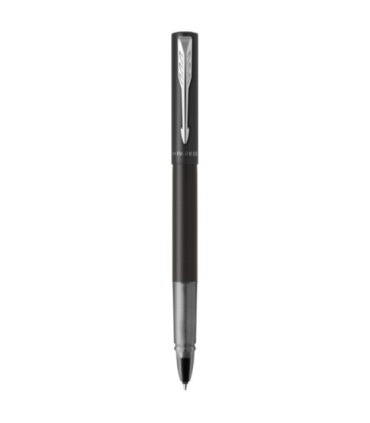 PARKER VECTOR XL Tintenroller, Schwarze metallic-lackierung auf messing, Feine schwarze Ersatzmine, Geschenkbox