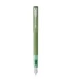 PARKER VECTOR XL Fountain Pen, green metallic lacquer on brass, medium nib, blue ink cartridge, Gift box