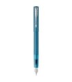 PARKER VECTOR XL Fountain Pen, Teal metallic lacquer on brass, medium nib, blue ink cartridge, Gift box