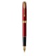 PARKER Sonnet Stylo plume, laque rouge, Plume moyenne, encre noire, Coffret cadeau