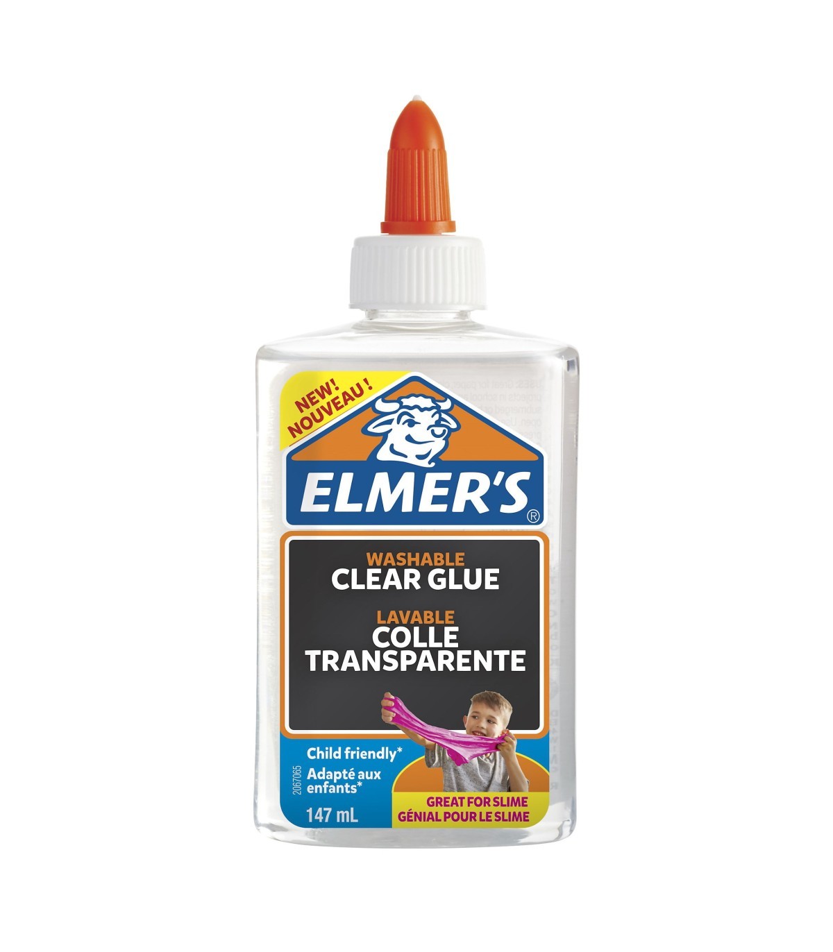 Elmer's colle liquide transparente, lavable et adaptée aux enfants, pour  travaux manuels ou slime, 147 ml